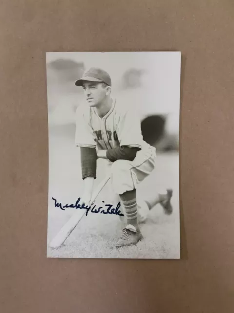 Mickey Witek Autograph Photo Card Signed SPORTS Baseball