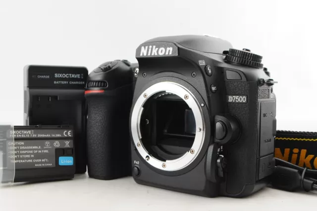 [Near Mint] Nikon D7500 20.9MP Digital SLR Camera Black Shutter Count: 11119