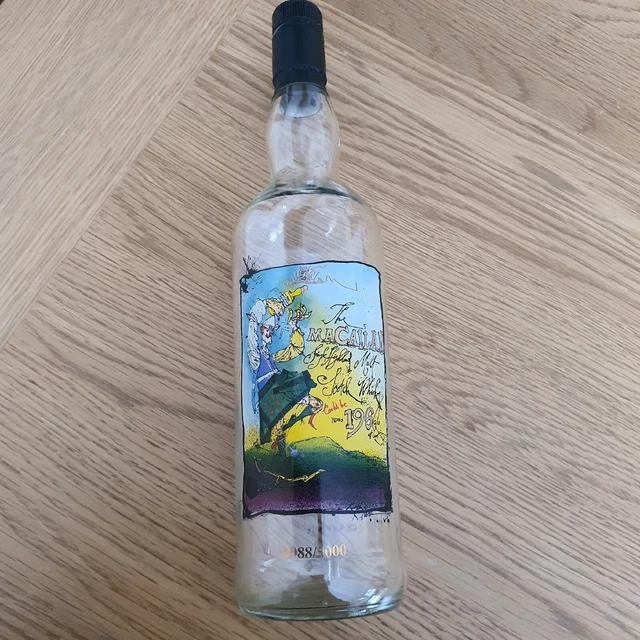Rare Macallan Limited Edition Private Eye Empty Whiskey Bottle 70cl 2088 Of 5000