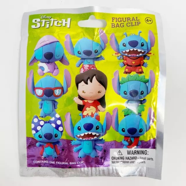 Disney Stitch 3D Figural Character Bag Clip : Series 1 - YOU CHOOSE!!