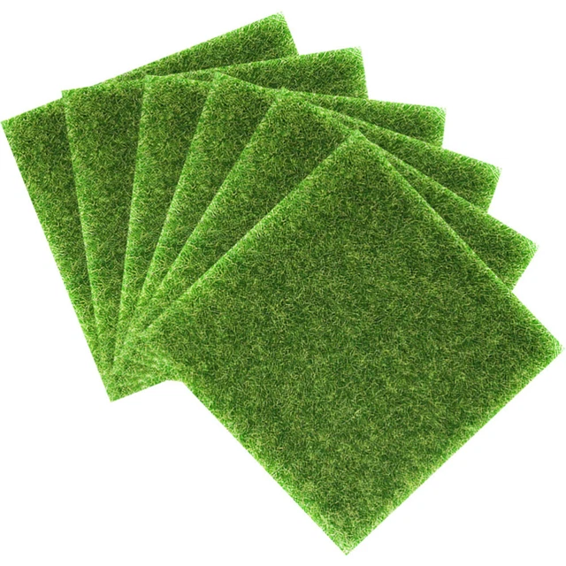 6Pcs DIY Gefertigt Kleine Gefälschte Rasen Für Micro Land
