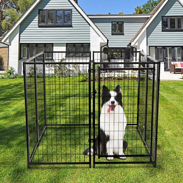 Pet Dog Playpen 8 Panel Indoor Outdoor Folding Metal Portable Puppy Exercise Pen