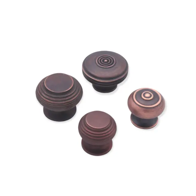 Aged Bronze 30mm/40mm Beehive & Bloxwich Cabinet Cupboard Pulls Furniture Knobs