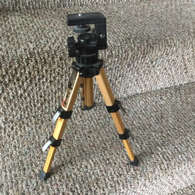 Vintage Tripod PRO TR-8 Gold Aluminum For Camera With Carrying Case