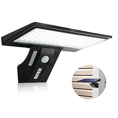 JESLED Lampe Solaire Extérieur 2600mAh Détecteur de Mouvement éclairage Solai...