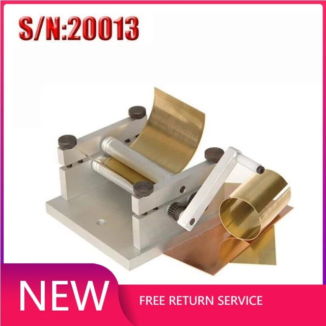 Manual Plate Rolling Machine Soft Metal/Tube Sheet Bending Machine S/N: 20013