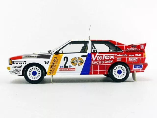 #2 Audi Quattro A2 Winner Hunsruck Rally 1984 Diecast Model Car 1/18 Minichamps 3