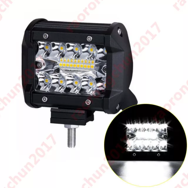 4inch 200W LED Work Flood Square Spot Light 12V 24V Off Road Truck Boat SUV Lamp