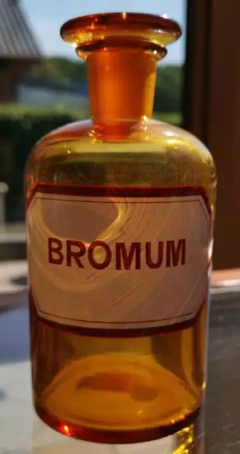 Apotheker -  sehr schicke Glasflasche für BROM - sehr selten - für Kenner ;-)