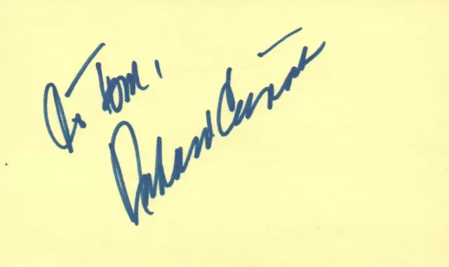 Richard Crenna Actor Director 1979 TV Movie Autographed Signed Index Card
