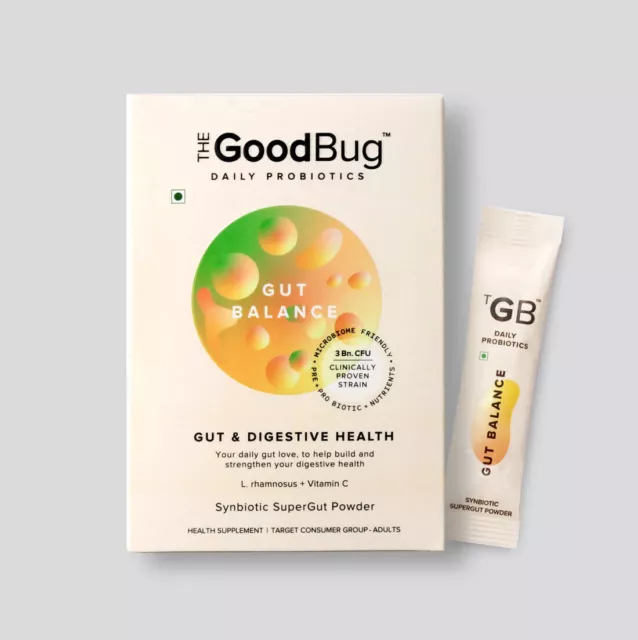 Good Bug Daily Probióticos Equilibrio intestinal, polvo simbiótico para la...
