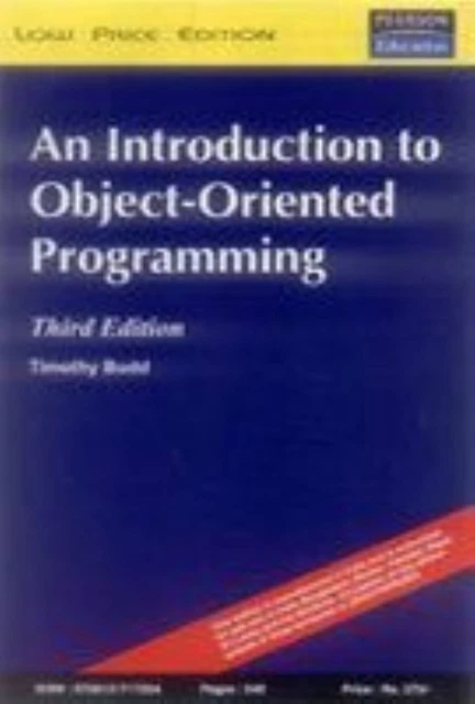 AN INTRODUCTION TO Object Oriented Programming by Timothy A. Budd,3RD ...
