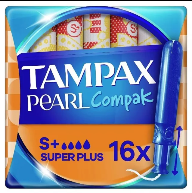 7 x Tampax Pearl Compak Super Plus Tampons With Applicator 16. 3X Comfort