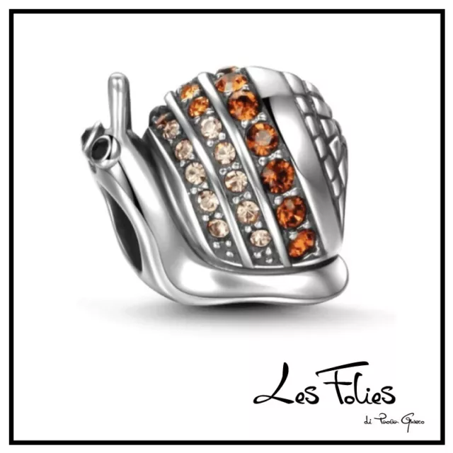 Charm Caracol Carcasa de Plata 925 - Les Folies (Modelo Pandora)