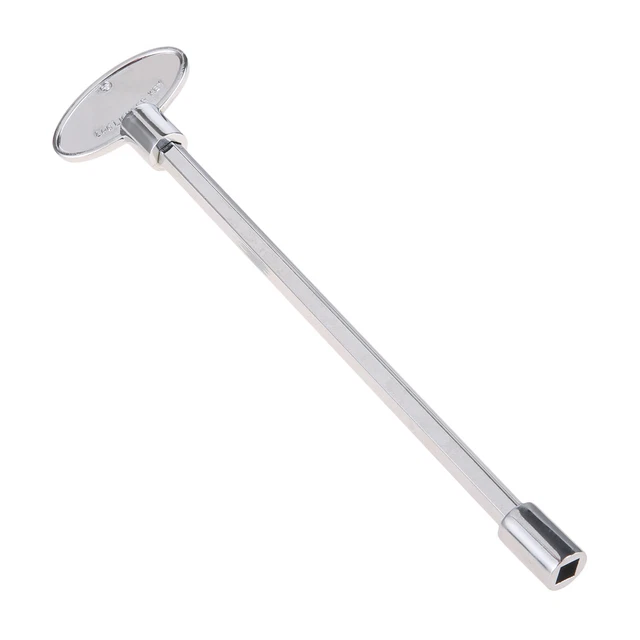 Fire Pit 8" Chrome Plating Key Universal Natural Propane Gas Control Valve Key