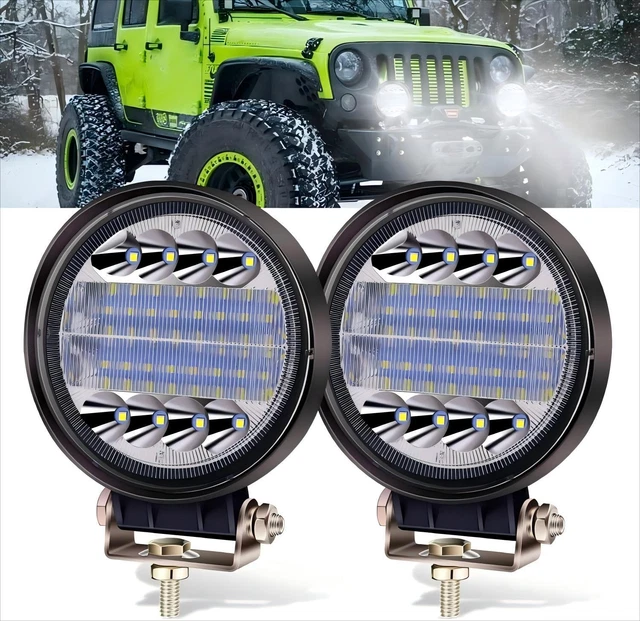 Rampe LED De Travail 2x72W - 12V/24V - 5300 Lumens - IP67 Waterproof - Pour Tracteur/chantier