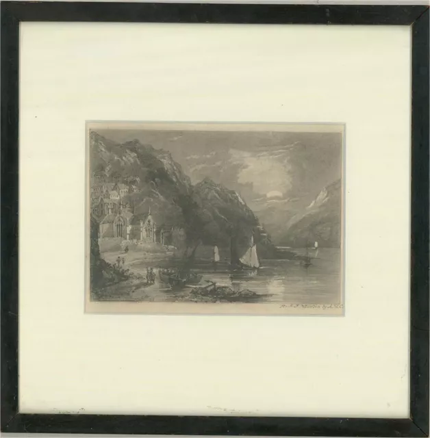 After John Martin - Late 19th Century Graphite Drawing, Coming Home for Dinner