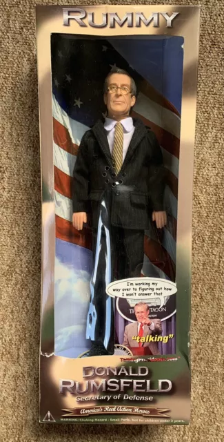 NEW Donald Rumsfeld Rummy 12" Talking Doll Action Figure Secretary of Defense