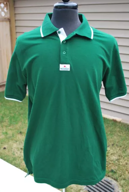 Heineken Beer Polo Shirt Collared Sz.xl Short Sleeve
