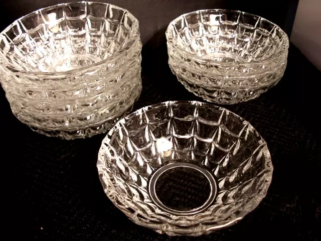 VTG Waterford Tyrone Crystal Fruit/Dessert Bowls - 5" x 2"