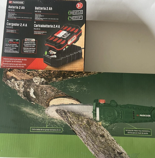 POTATORE RICARICABILE A batteria 20v Parkside Mini Motosega Kit