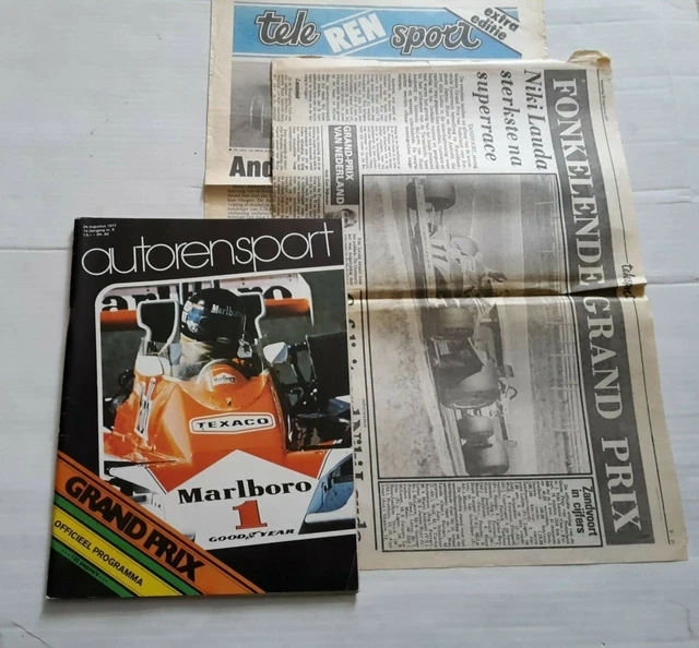 1977 DUTCH GRAND PRIX F1 PROGRAMME Zandvoort (Formula 1) EUR 19,39