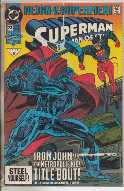 DC Comics Superman The Man Of Steel #23 July 1993 Reign Of The Supermen VF+