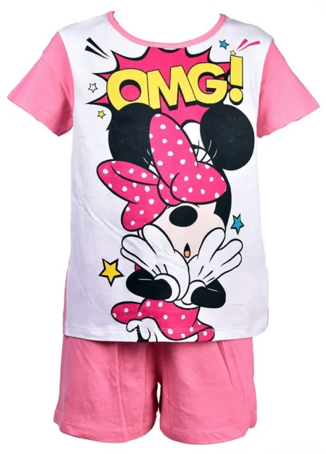 Pyjama Fille Licence : Minnie, Looney Tunes, Minions, Peppa Pig en coton Ultra