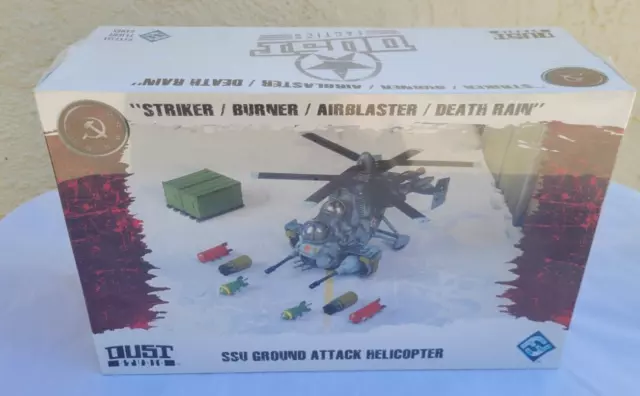 Dust Tactics SSU Ground Attack Helicopter Striker Burner Airblaster FFG New