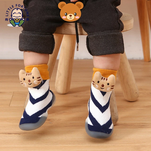 Pantofole antiscivolo bambini bambina ragazzi bambini scarpe calze inverno calde 6