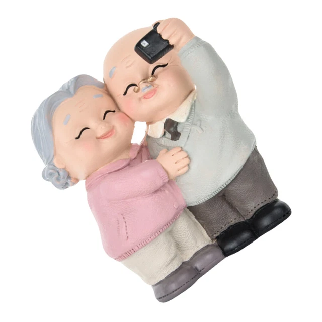 Happyyami Lot De 2 Figurines De Couple De Personnes âgées