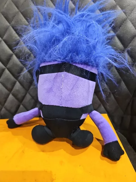 Despicable Me 2 purple evil Minion soft plush toy 3