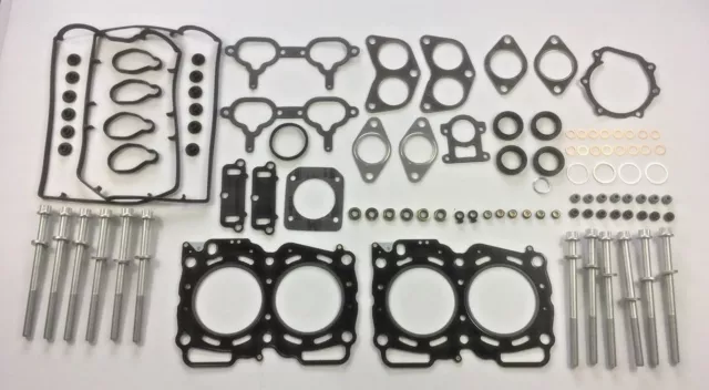 Acero Conjunto de Junta de Culata y Tornillos Para Subaru Impreza Turbo EJ20G