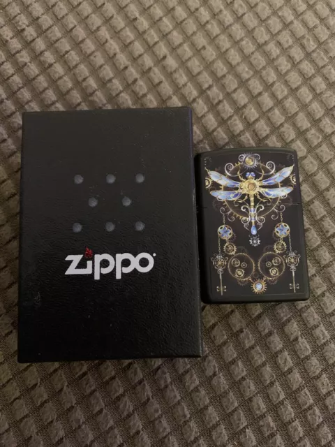 Zippo Steampunk Dragonfly Lighter, Black Matte NEW IN BOX