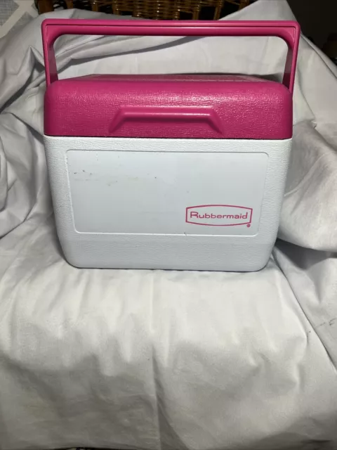 Rubbermaid Personal Lunch Box Cooler Picnic Work Job Small Pink