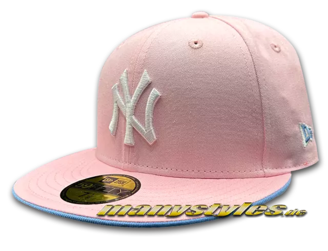 NY YANKEES MLB 59FIFTY NEW ERA 1998 WS World Series Exclusive Cap Baby Pink Sky