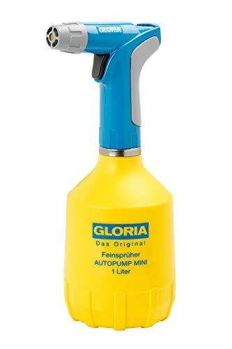 GLORIA AutoPump Mini Pulvérisateur à pression de 1L à pompe automatique Jaune