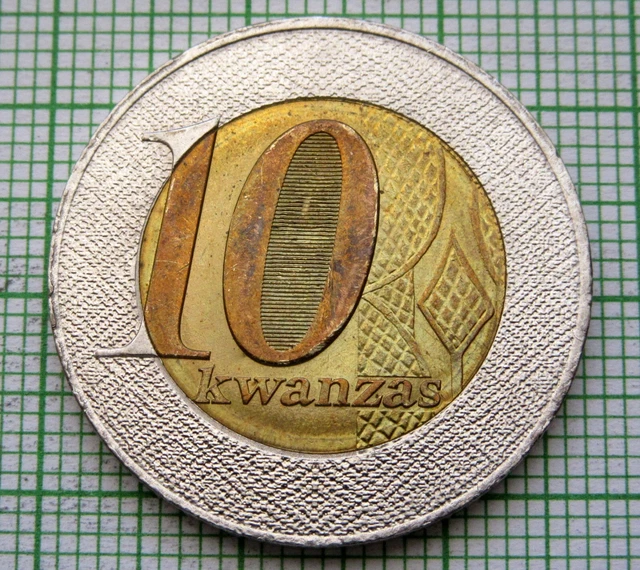 Angola 2012 10 Kwanzas, Bi-Metallic