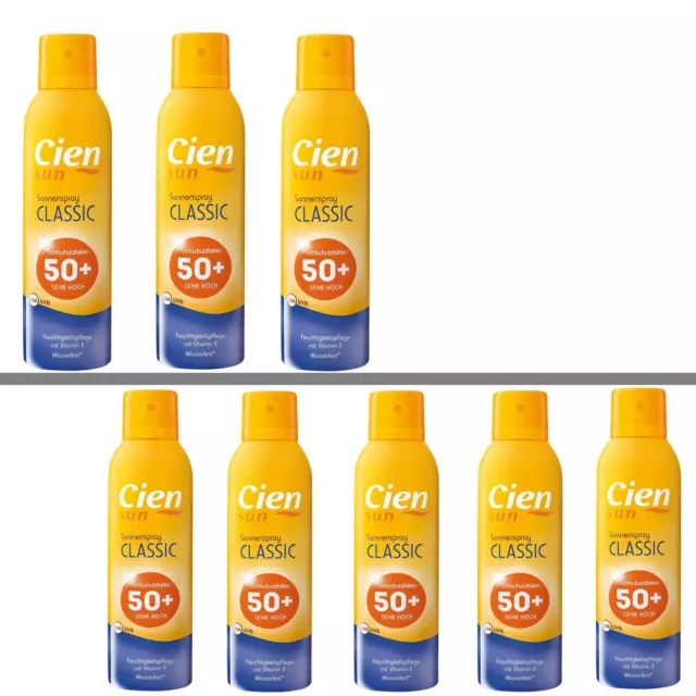 Cien Spray Solar 50+ Lsf Resistente Al Agua Humedad Vitamina E Juego 3/5*Nuevo*