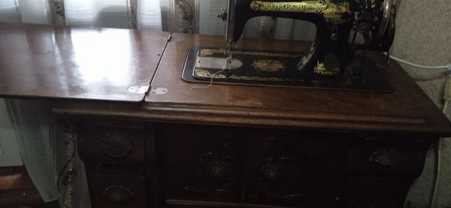 Antique Dresser with Singer Sewing Machine (1911) - Series A