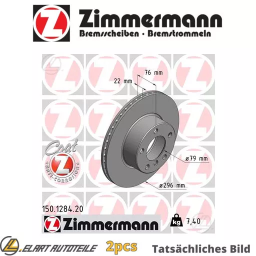 2X Die Bremsscheibe Für Bmw 5 E39 M57 D30 M52 B20 M51 D25 M47 D20 M57 D25