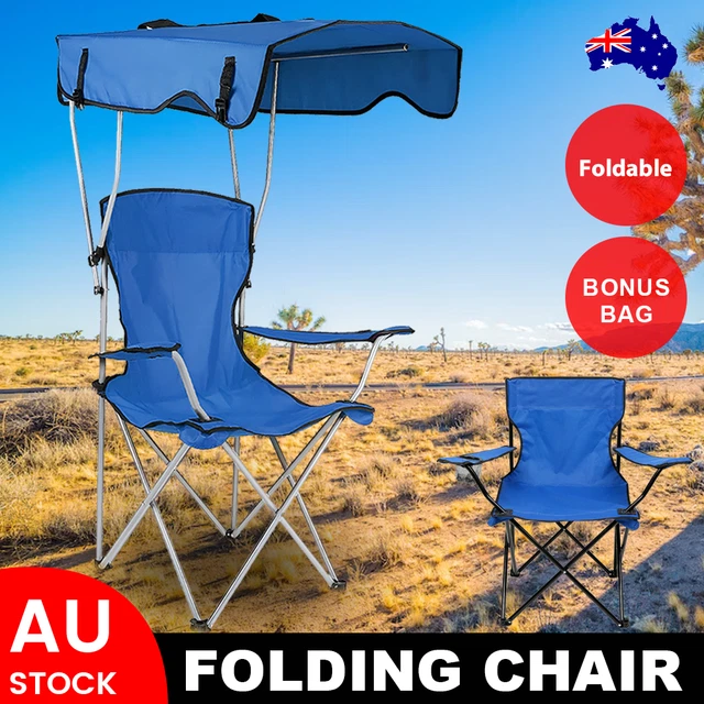 CAMPING CHAIRS WITH Shade Canopy Chair Foldable Outdoor Fishing Picnic