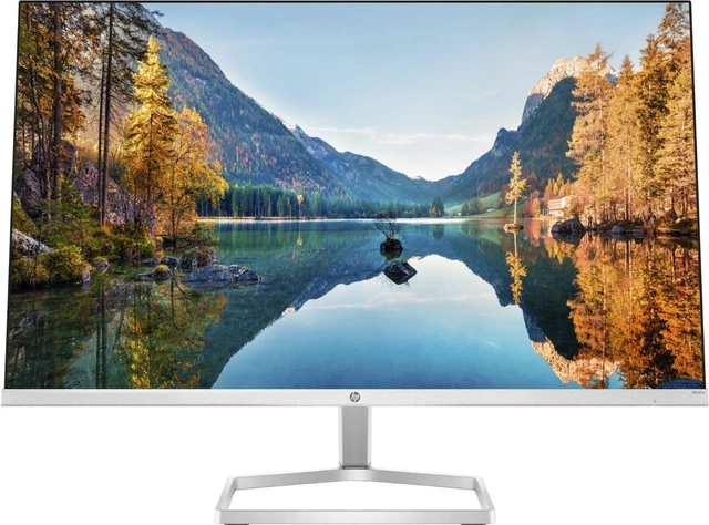 HP PC Monitor Computer Bildschirm 23.8 Zoll 1920 x 1080 Pixel Full HD LED Silber