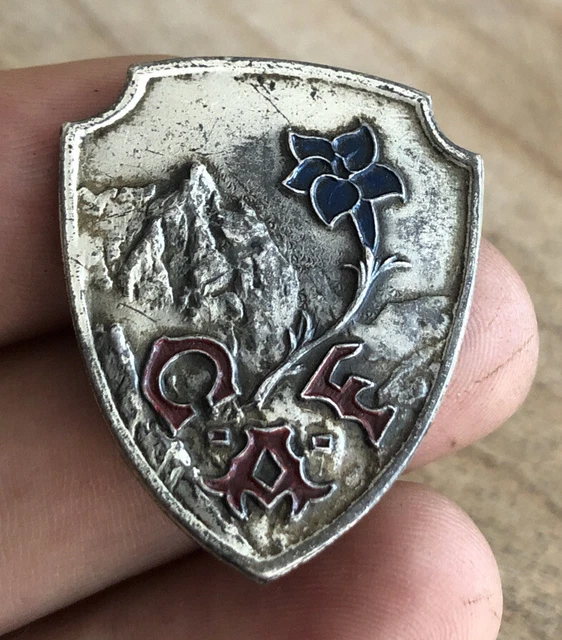 Ancien Insigne émaillé Club Alpin Sport - Vintage 4 Cm - Pin's De Collection