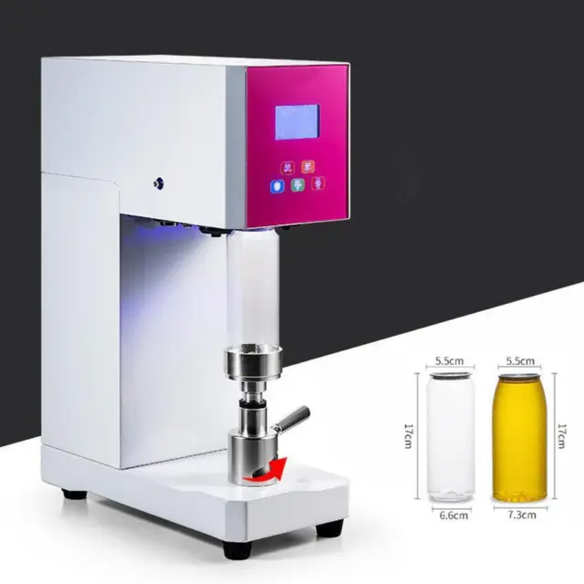 55mm Automatic Milk Tea Shop Beverage Sealing Machine Can Drink Bottle Sealer
