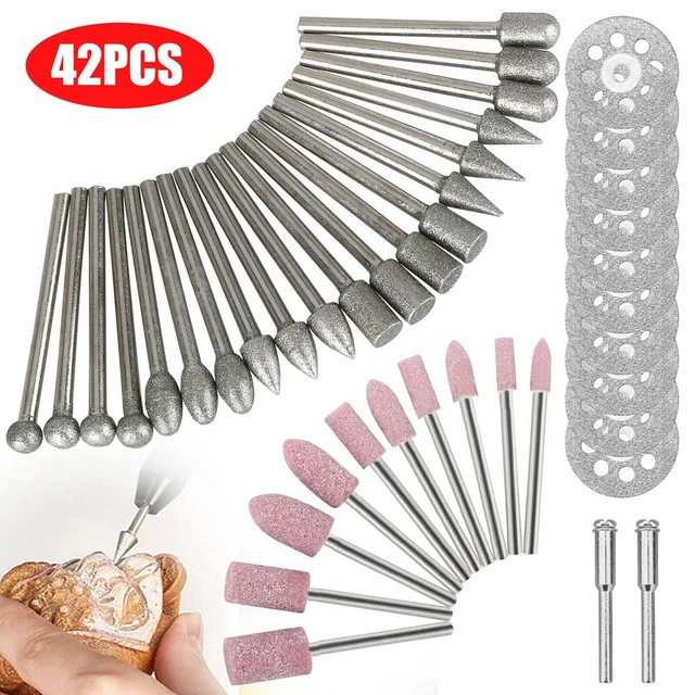 Broca de talla corte metal lijado rueda de corte 42 piezas herramienta giratoria