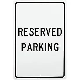 Aluminum Sign - Reserved Parking - .063" Thick, TM5H National Marker Company