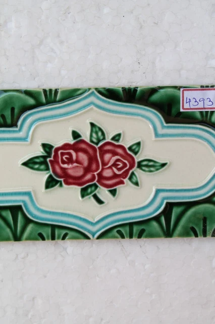 Old Circa 1930 Vintage Artdeco Ceramic Tile Border Made In Japan NH4393 4