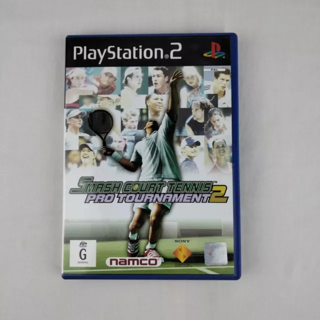 Smash Court Tennis Pro Tournament 2 PlayStation 2 PS2 PAL Game With Manual