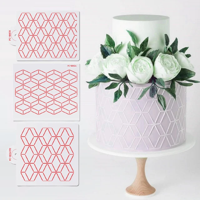 Plantilla de moldeo delicada de borde de pastel fondant duradera